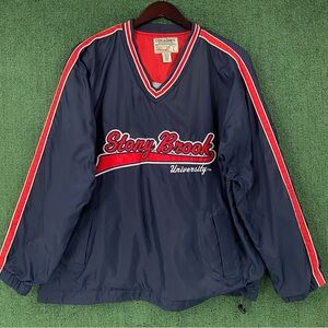 VTG Y2K Steve & Barry’s Stony Brook University Pullover Lined Jacket Men’s 2XL